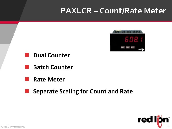 PAXLCR – Count/Rate Meter n Dual Counter n Batch Counter n Rate Meter n