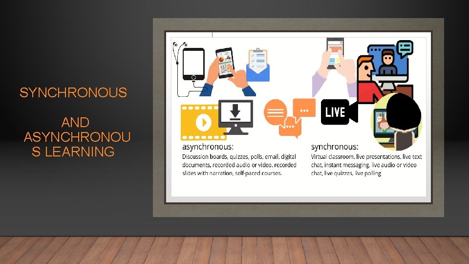 SYNCHRONOUS AND ASYNCHRONOU S LEARNING 