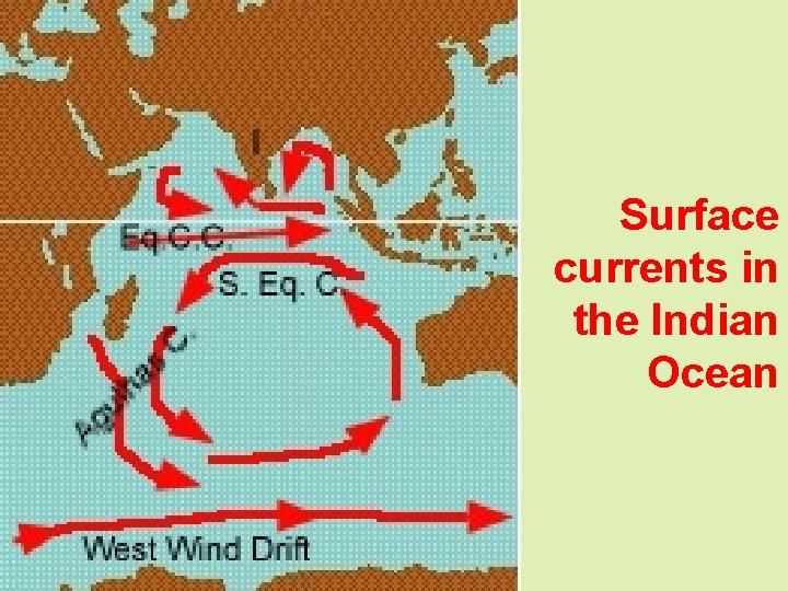 Surface currents in the Indian Ocean 