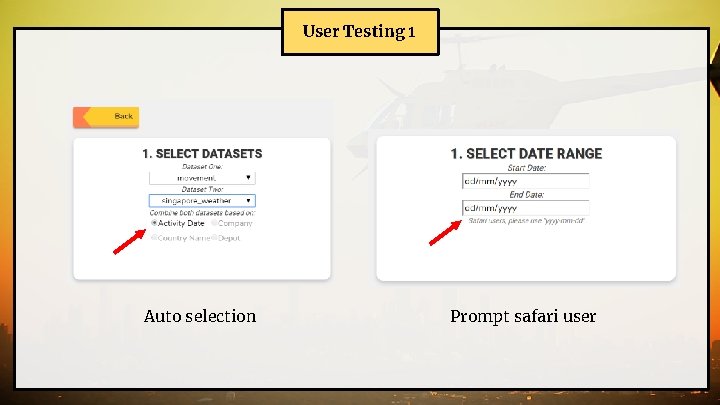 User Testing 1 Auto selection Prompt safari user 