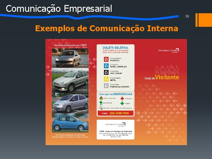 Comunicação Empresarial Exemplos de Comunicação Interna 16 