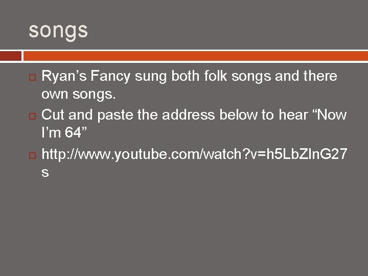 Ryans Fancy By Ryan The Band Ryans Fancy