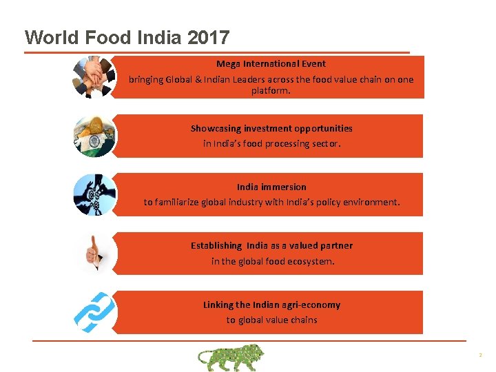 World Food India 2017 Mega International Event bringing Global & Indian Leaders across the