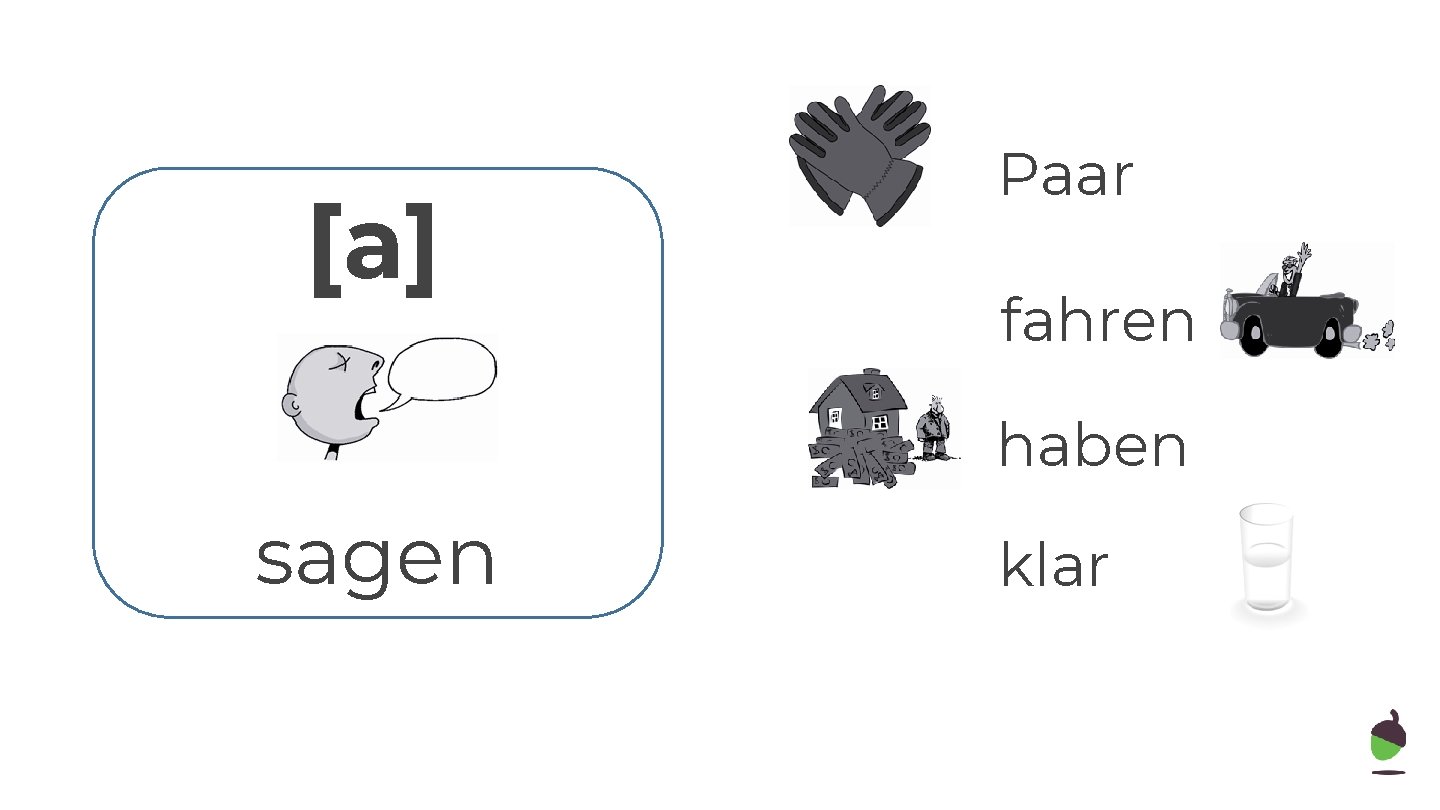 [a] Paar fahren haben sagen klar 