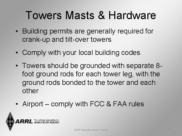 Towers Masts & Hardware • Building permits are generally required for crank-up and tilt-over