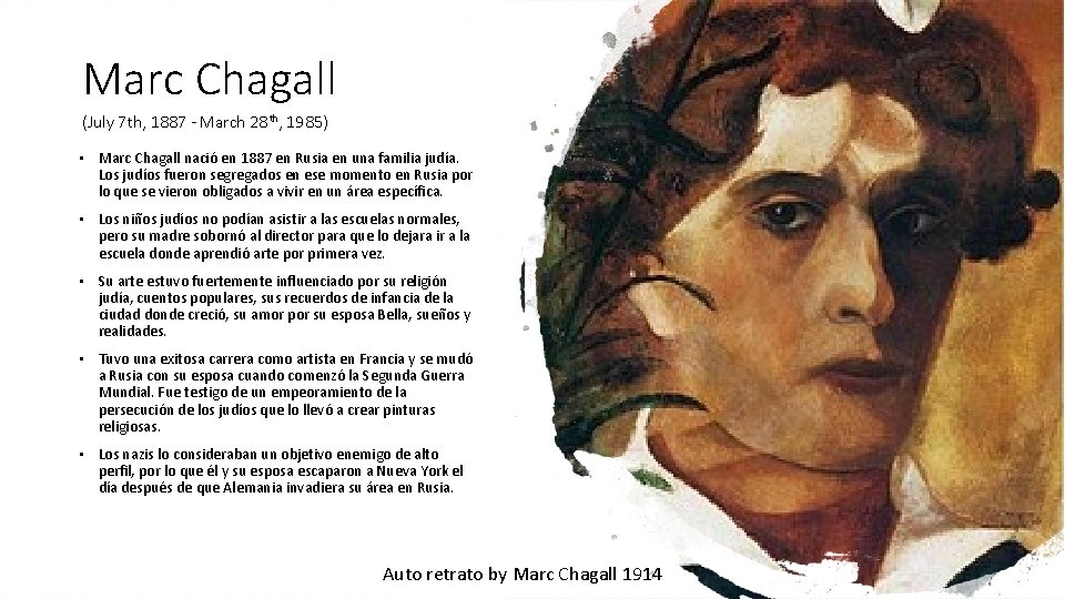 Marc Chagall (July 7 th, 1887 - March 28 th, 1985) • Marc Chagall
