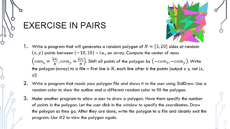 EXERCISE IN PAIRS • 