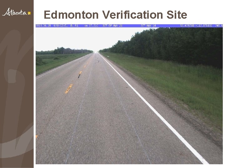 Edmonton Verification Site 18 