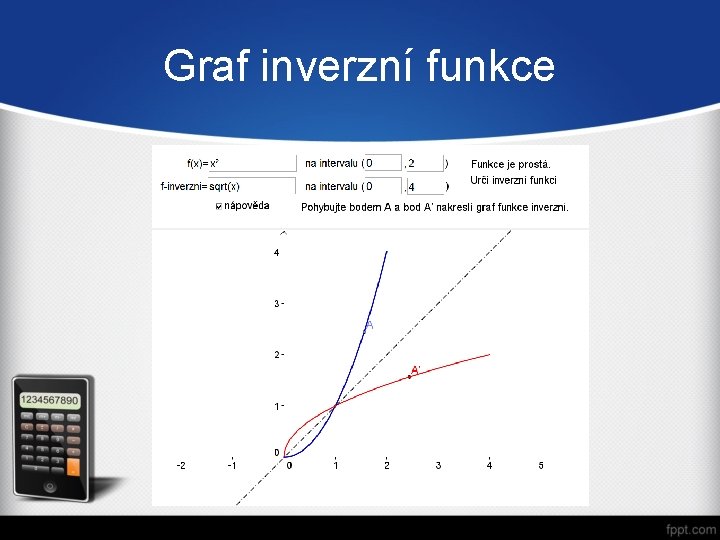 Graf inverzní funkce 