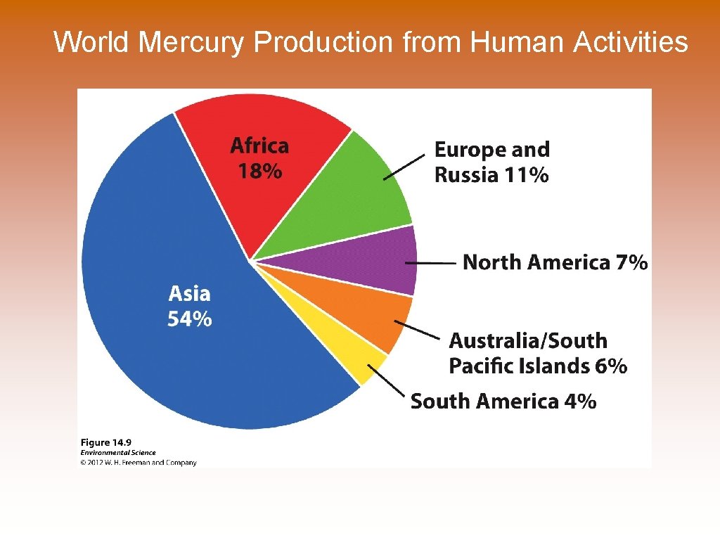 World Mercury Production from Human Activities 