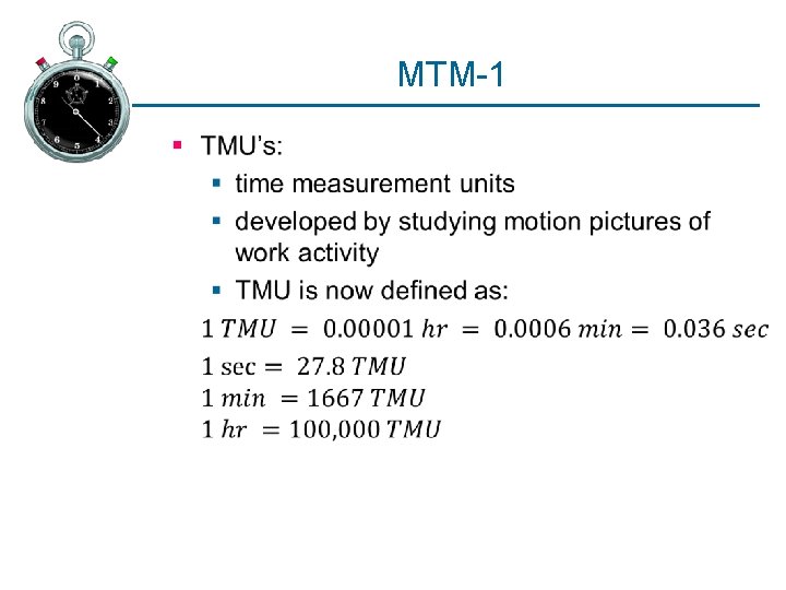 MTM-1 § 