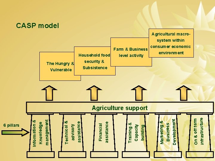 CASP model Agricultural macro- The Hungry & Vulnerable system within consumer economic Farm &