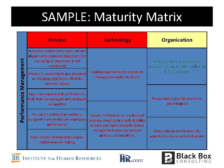 SAMPLE: Maturity Matrix 