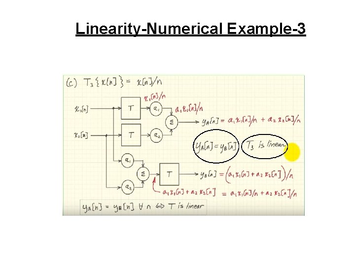 Linearity-Numerical Example-3 