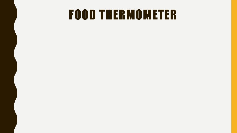 FOOD THERMOMETER 