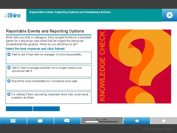 Reportable Events, Reporting Options and Disciplinary Actions Reportable Events and Reporting Options Brian tells Reportable Events, Reporting Options and Disciplinary Actions Reportable Events and Reporting Options Brian tells