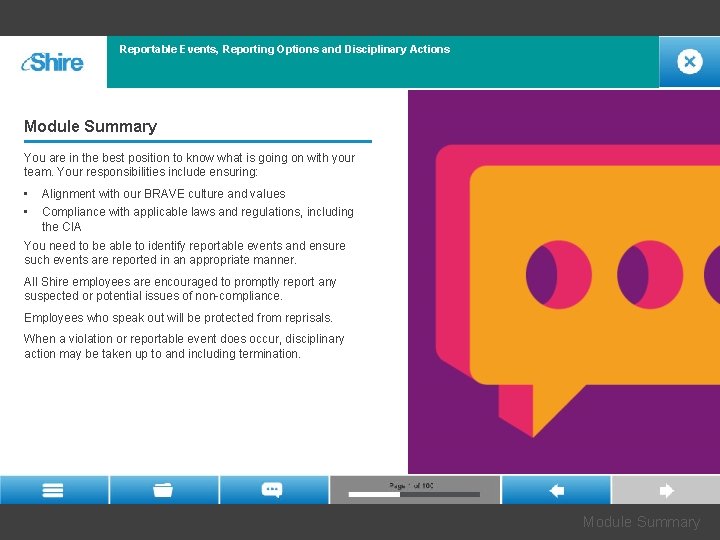 Reportable Events, Reporting Options and Disciplinary Actions Module Summary You are in the best Reportable Events, Reporting Options and Disciplinary Actions Module Summary You are in the best
