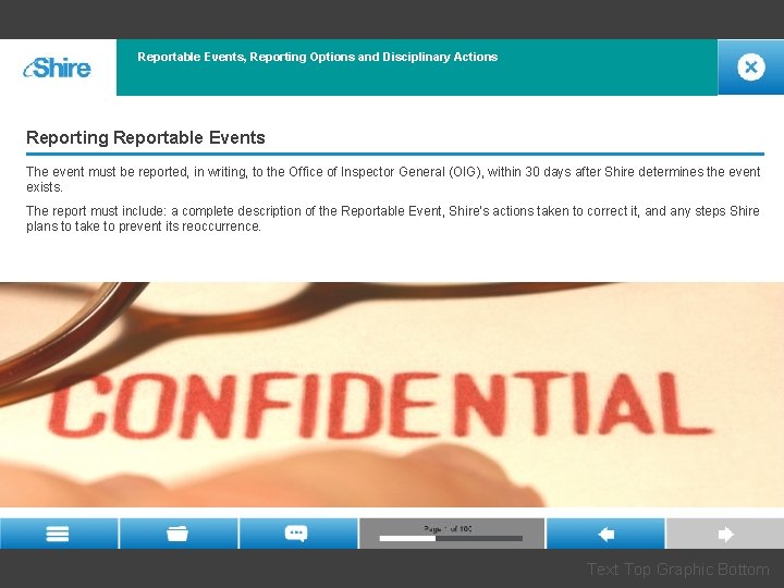 Reportable Events, Reporting Options and Disciplinary Actions Reporting Reportable Events The event must be Reportable Events, Reporting Options and Disciplinary Actions Reporting Reportable Events The event must be