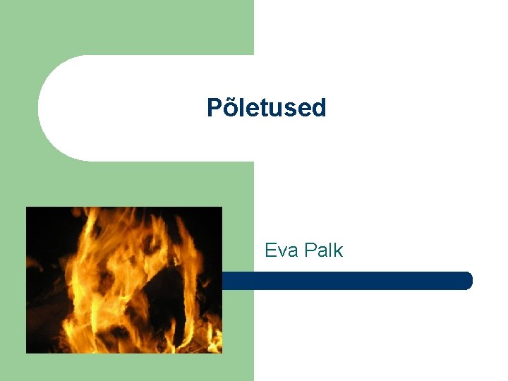 Põletused Eva Palk 
