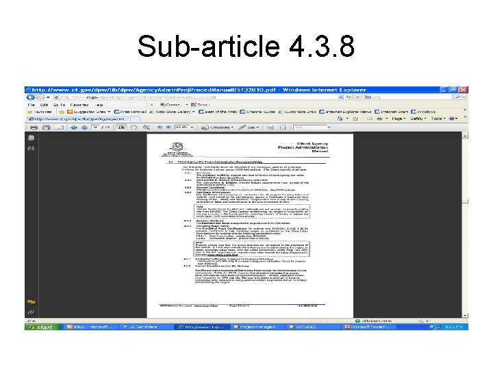 Sub-article 4. 3. 8 