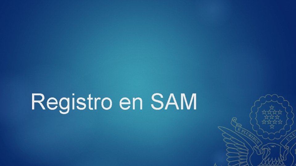 Registro en SAM 