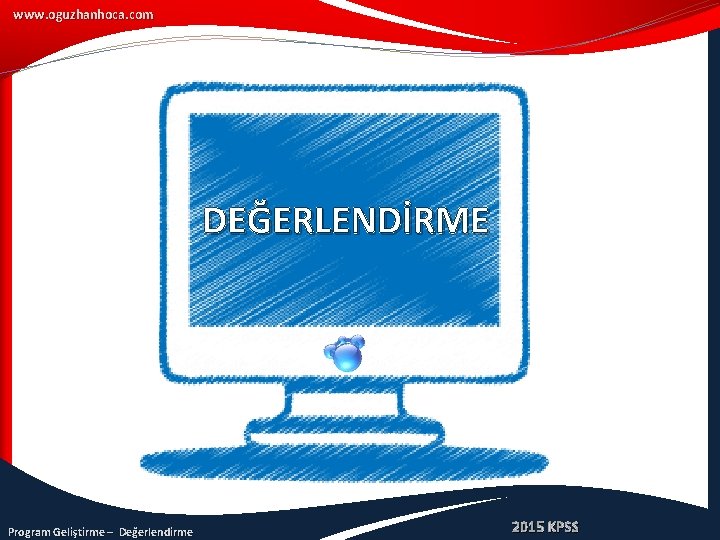 www. oguzhanhoca. com DEĞERLENDİRME Program Geliştirme – Değerlendirme 2015 KPSS 