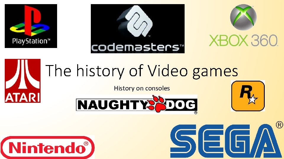 The history of Video games History on consoles 