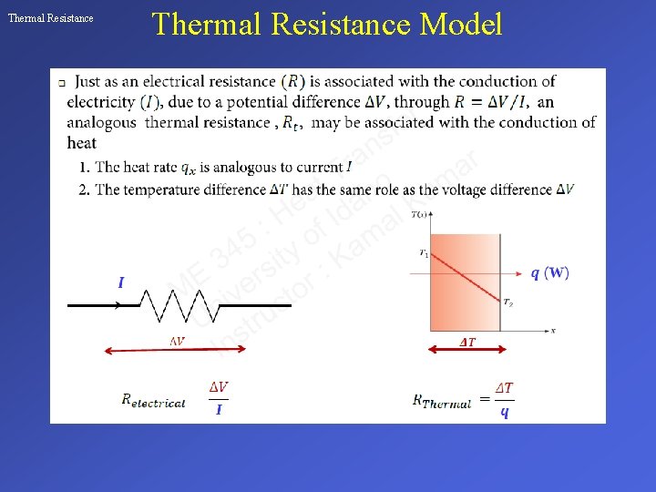 Thermal Resistance Model 