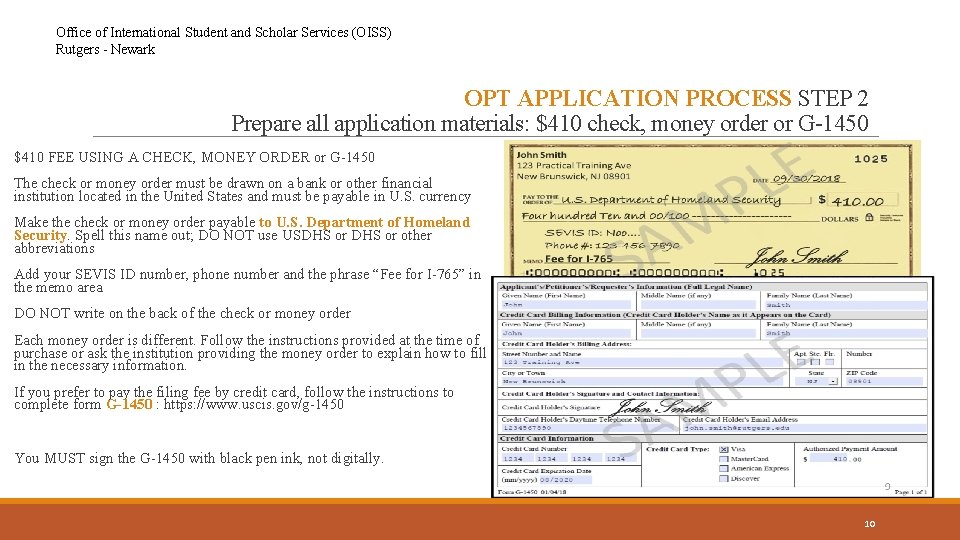 Office of International Student and Scholar Services (OISS) Rutgers - Newark OPT APPLICATION PROCESS