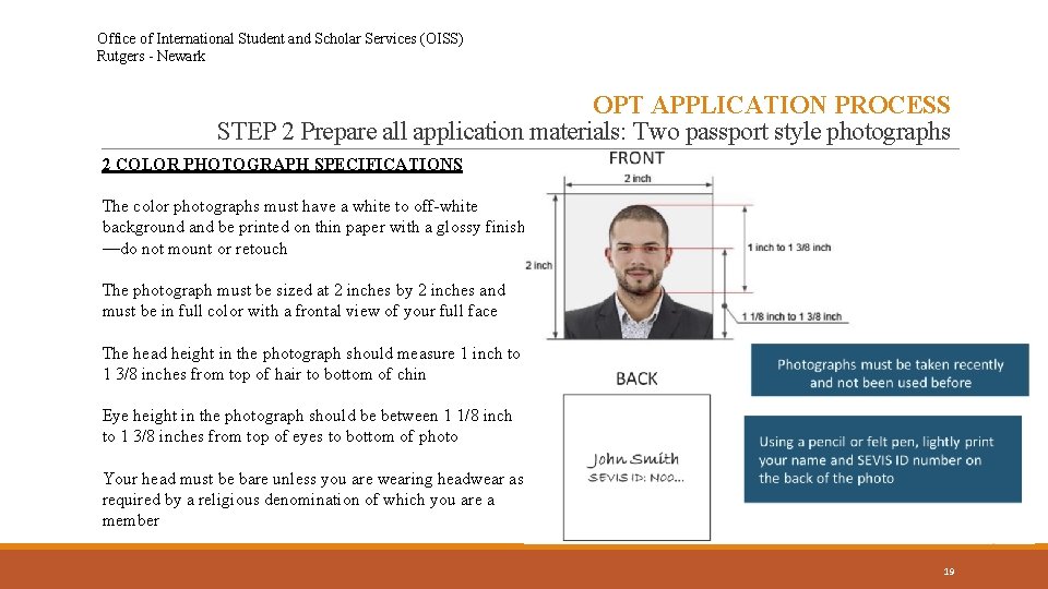 Office of International Student and Scholar Services (OISS) Rutgers - Newark OPT APPLICATION PROCESS