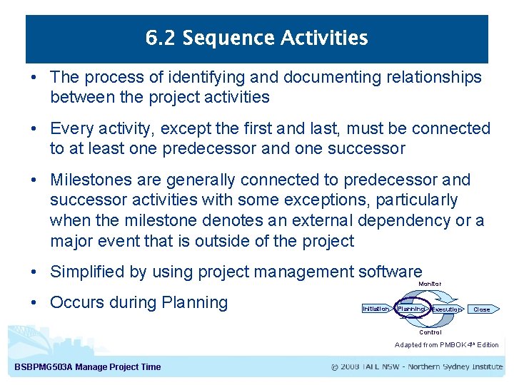 Manage Project Time Processes Part 1 Diploma of