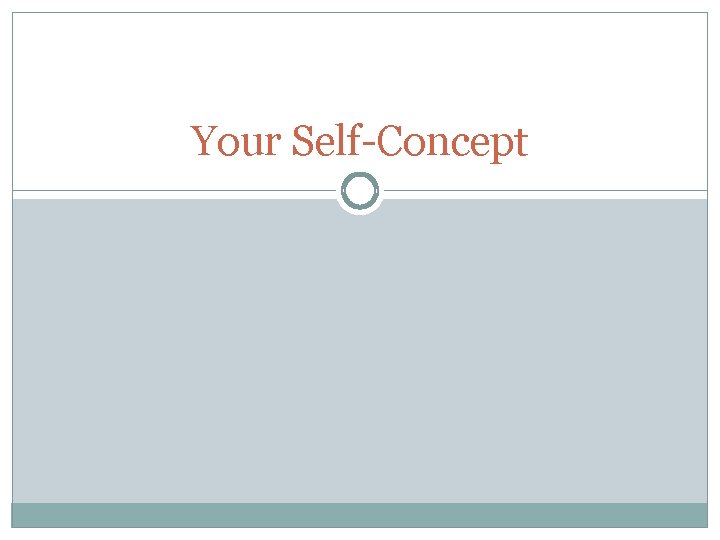 Your Self-Concept 