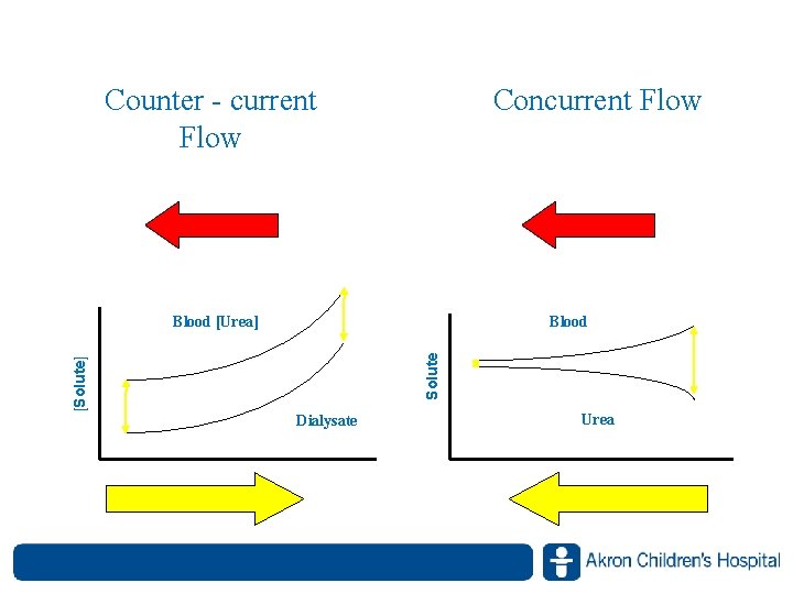 Counter - current Flow Concurrent Flow Blood [Urea] [Solute] Blood [Urea] Dialysate [Urea] www.