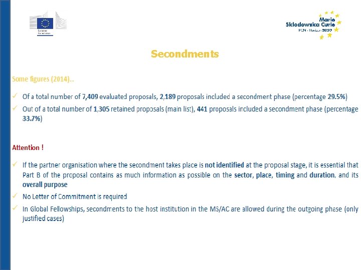 Secondments 