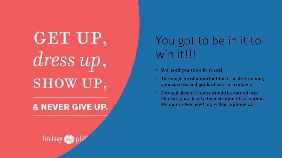 You got to be in it to win it!!! • We need you to