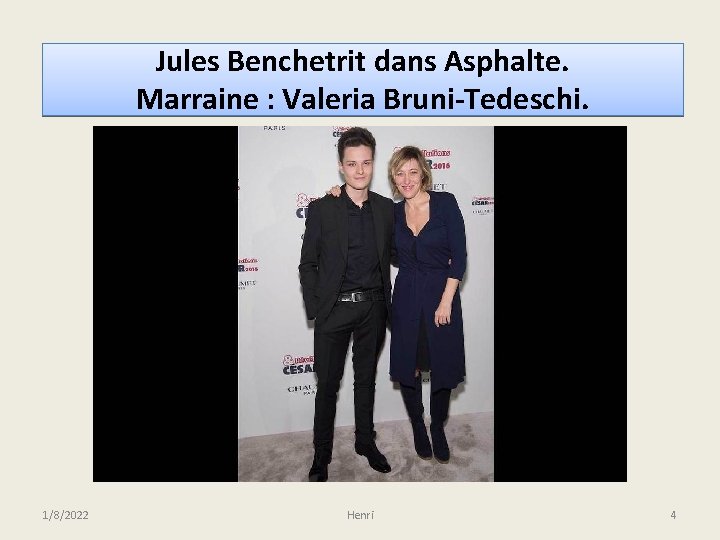 Jules Benchetrit dans Asphalte. Marraine : Valeria Bruni-Tedeschi. 1/8/2022 Henri 4 