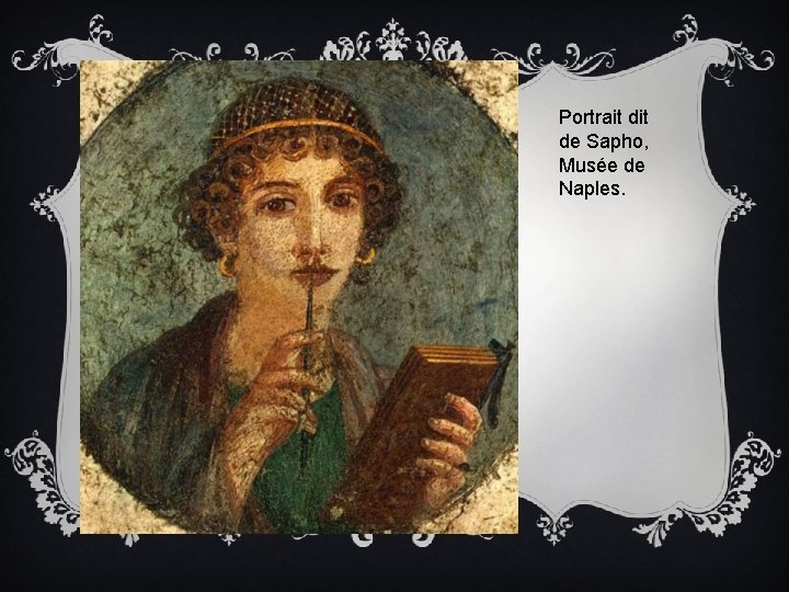 Portrait de Sapho, Musée de Naples. 