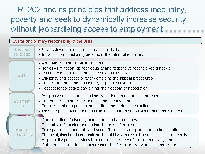 . . . R. 202 and its principles that address inequality, poverty and seek