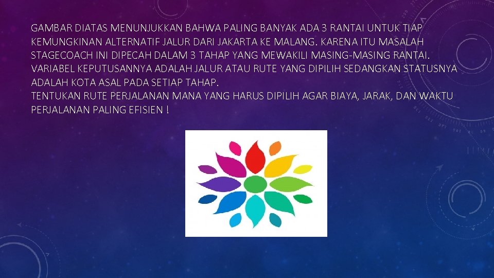 GAMBAR DIATAS MENUNJUKKAN BAHWA PALING BANYAK ADA 3 RANTAI UNTUK TIAP KEMUNGKINAN ALTERNATIF JALUR