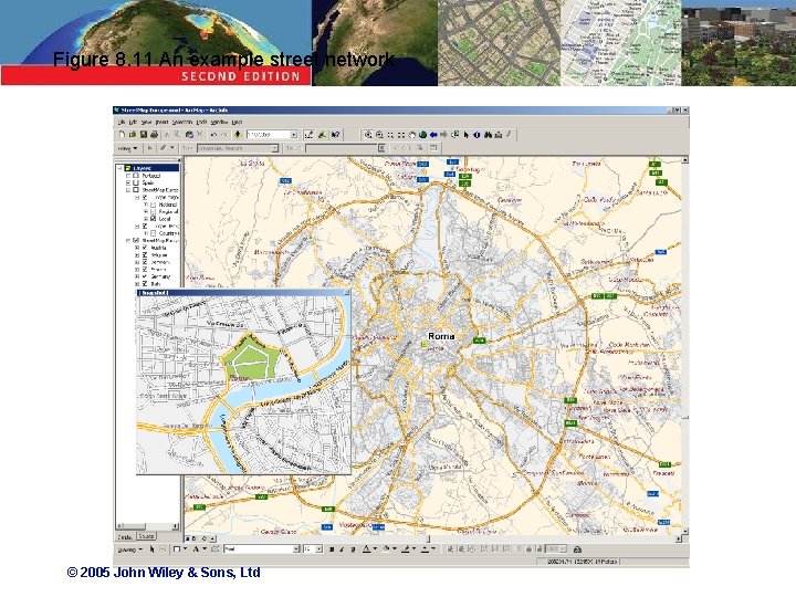 Figure 8. 11 An example street network © 2005 John Wiley & Sons, Ltd