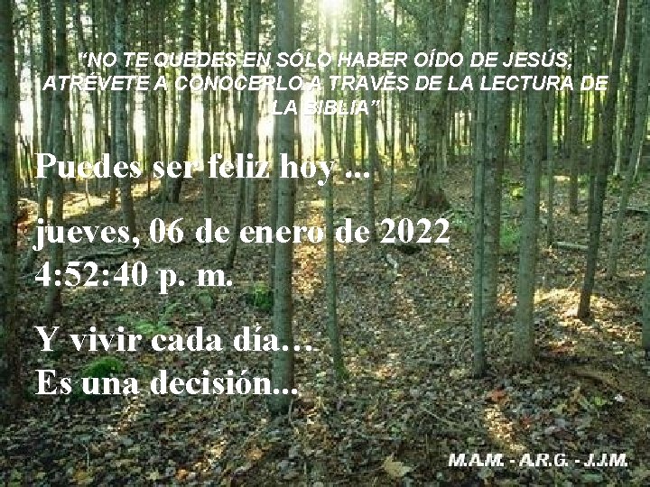 “NO TE QUEDES EN SÓLO HABER OÍDO DE JESÚS, ATRÉVETE A CONOCERLO A TRAVÉS “NO TE QUEDES EN SÓLO HABER OÍDO DE JESÚS, ATRÉVETE A CONOCERLO A TRAVÉS