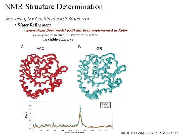 NMR Structure Determination Improving the Quality of NMR Structures • Water Refinement Ø generalized