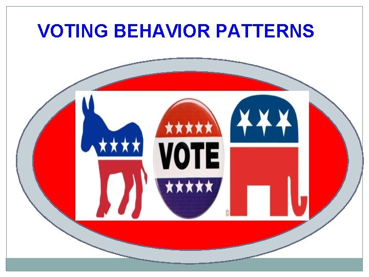 VOTING BEHAVIOR PATTERNS 