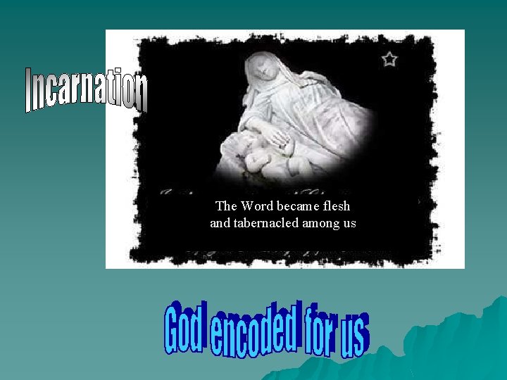 The Word became flesh and tabernacled among us 