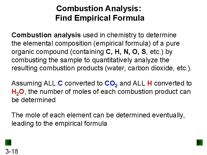 Combustion Analysis: Find Empirical Formula Combustion analysis used in chemistry to determine the elemental