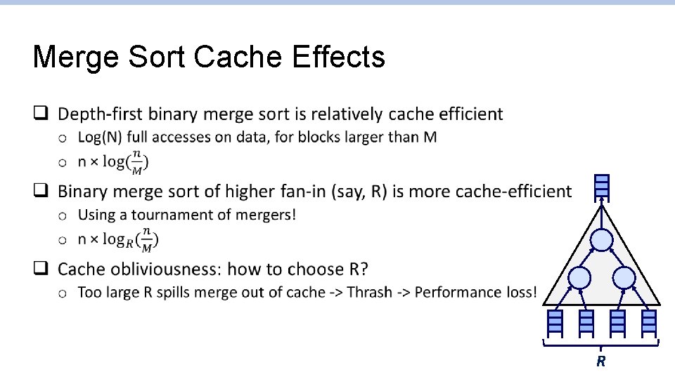 Merge Sort Cache Effects q R 