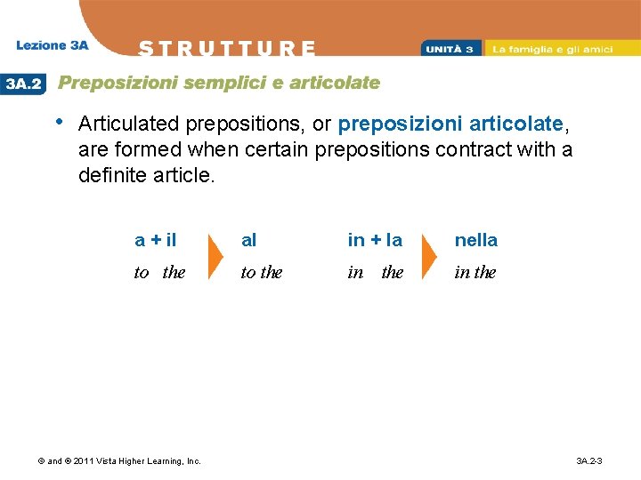 • Articulated prepositions, or preposizioni articolate, are formed when certain prepositions contract with • Articulated prepositions, or preposizioni articolate, are formed when certain prepositions contract with