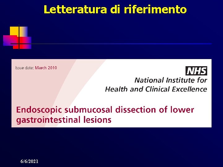 Letteratura di riferimento 6/6/2021 