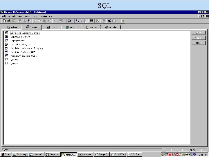 SQL Jan. 2017 Yangjun Chen ACS-7102 27 