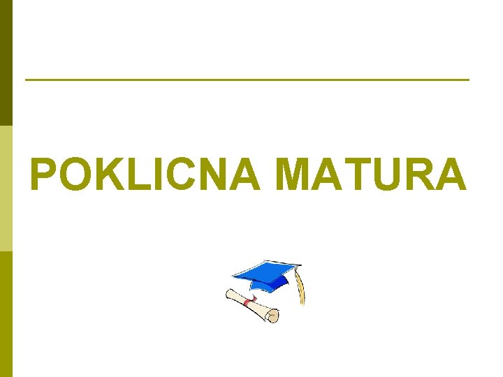 POKLICNA MATURA 